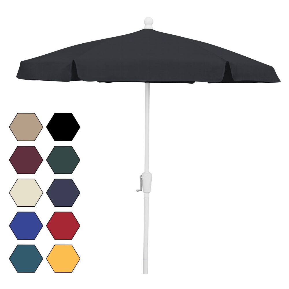Fiberbuilt Umbrellas & Cushions 7GCRW-Black 7.5